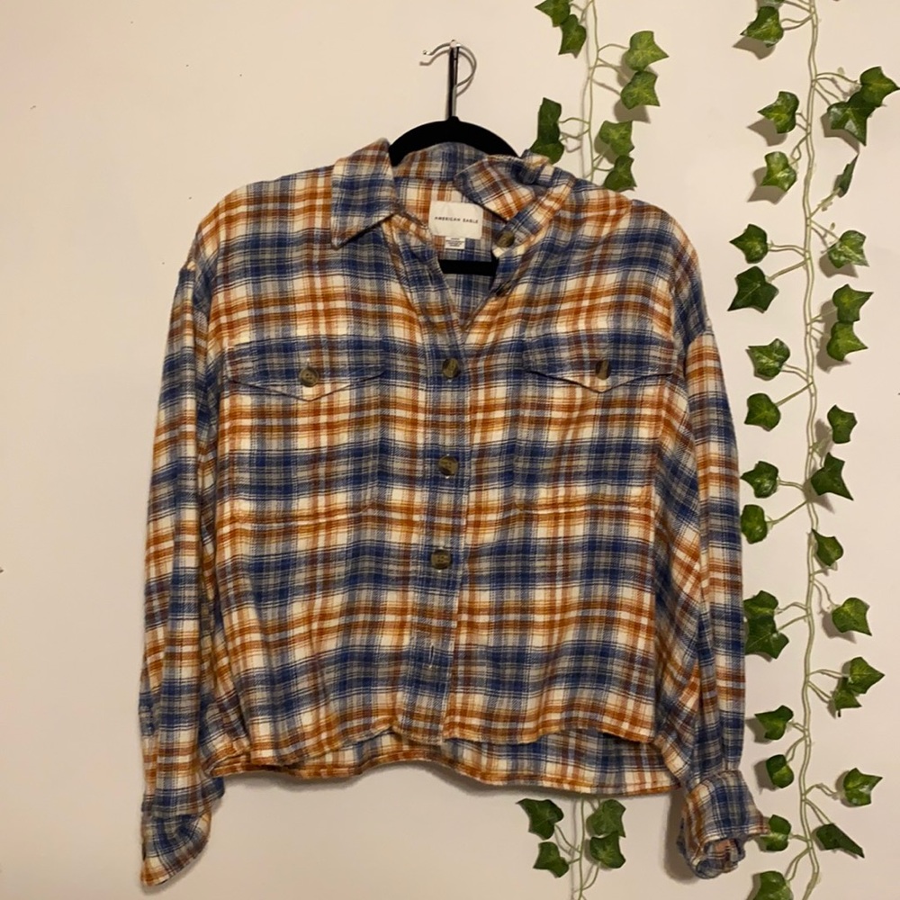 American Eagle Crop Flannel